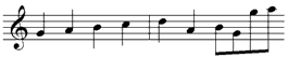 Baltzar Prelude [1 in G], T. 1-2